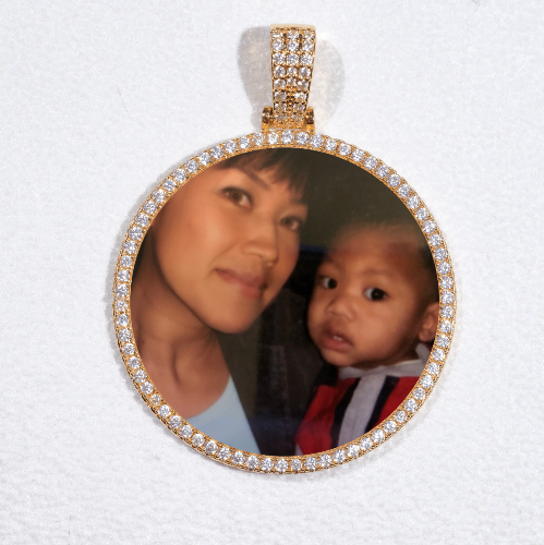 MEDIUM 3D CIRCLE CUSTOM PICTURE PENDANT