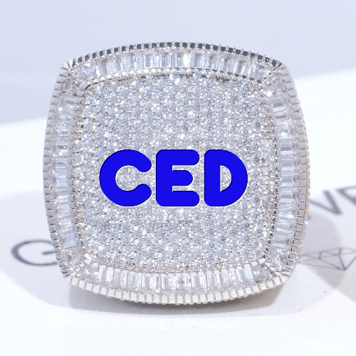 CUSTOM LETTER 3D ICED RING