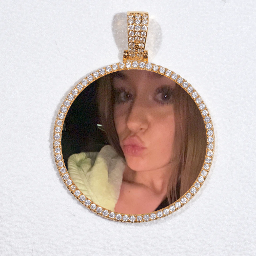 MEDIUM 3D CIRCLE CUSTOM PICTURE PENDANT