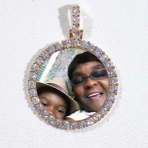 3D CIRCLE CUSTOM PICTURE PENDANT SMALL SIZE