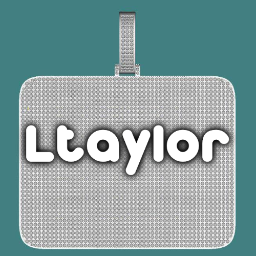 CUSTOM LETTER NECKLACE 3D BIG SQUARE