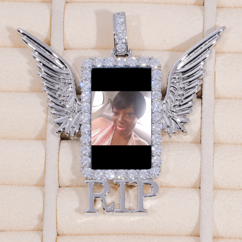 RIP WING 3D CUSTOM PICTURE PENDANT