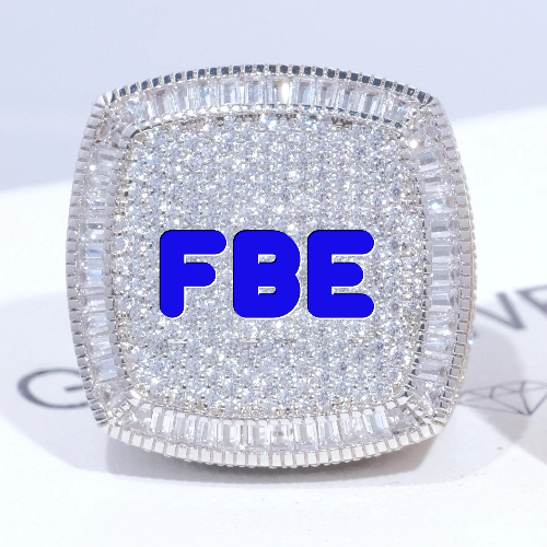 CUSTOM LETTER 3D ICED RING
