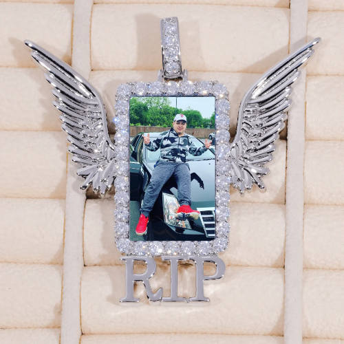 RIP WING 3D CUSTOM PICTURE PENDANT