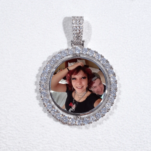 3D Spinning 2-Faced Custom Picture Pendant