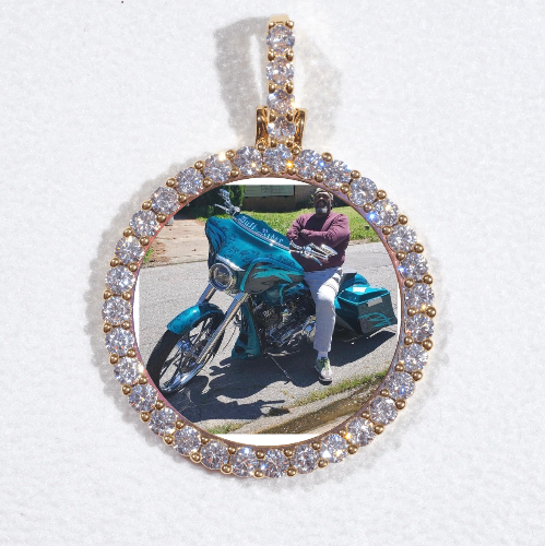 3D CIRCLE CUSTOM PICTURE PENDANT SMALL SIZE