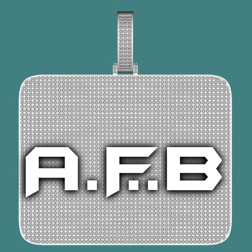CUSTOM LETTER NECKLACE 3D BIG SQUARE