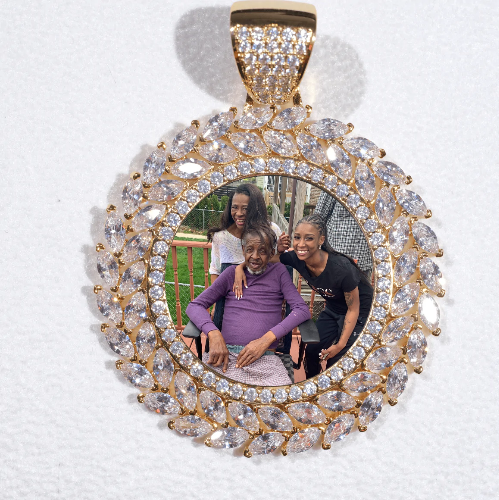 Large 3D Wheat Ear Custom Picture Pendant