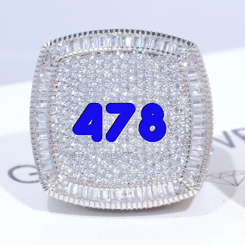 CUSTOM LETTER 3D ICED RING