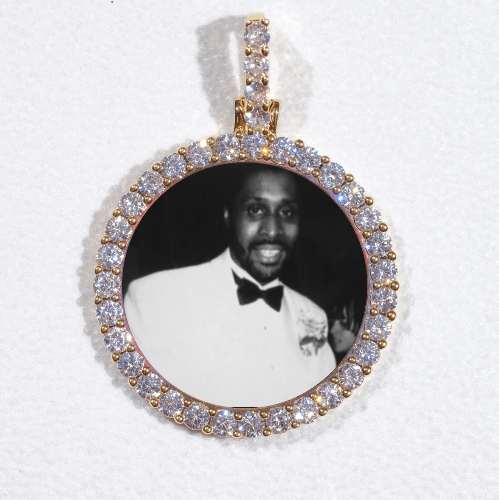 3D CIRCLE CUSTOM PICTURE PENDANT SMALL SIZE