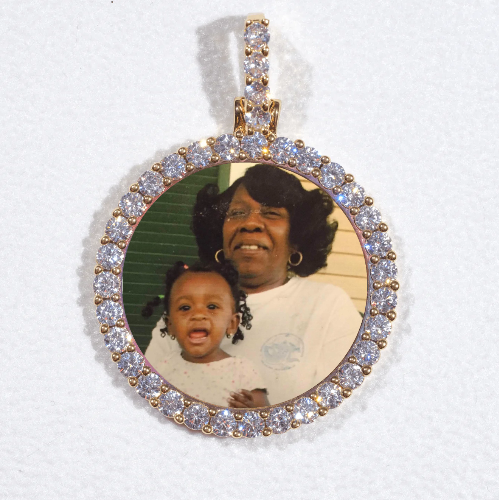 3D CIRCLE CUSTOM PICTURE PENDANT SMALL SIZE