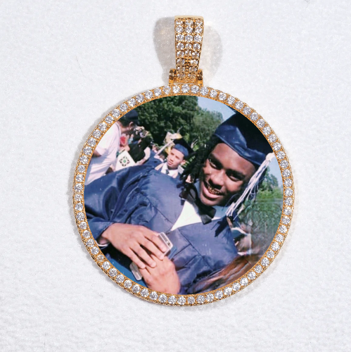 MEDIUM 3D CIRCLE CUSTOM PICTURE PENDANT