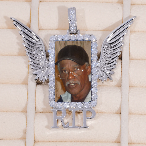 RIP WING 3D CUSTOM PICTURE PENDANT