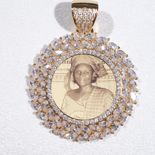 Large 3D Wheat Ear Custom Picture Pendant