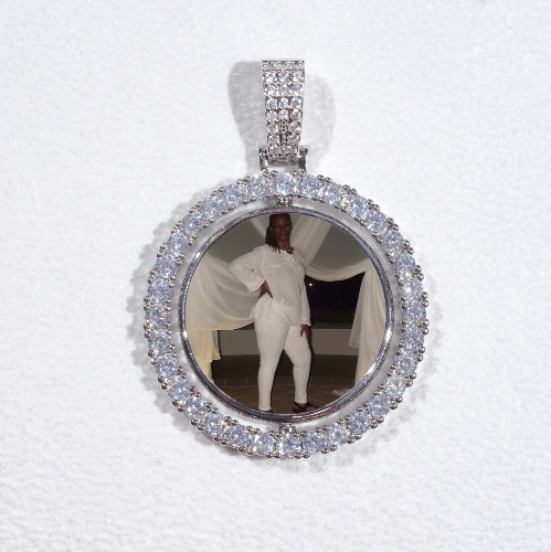 3D Spinning 2-Faced Custom Picture Pendant