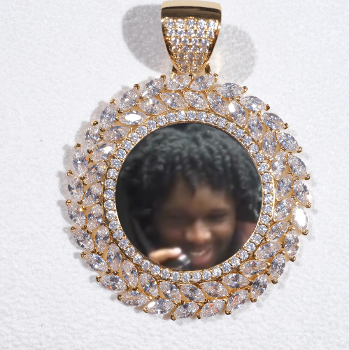 Large 3D Wheat Ear Custom Picture Pendant