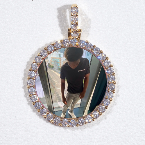 3D CIRCLE CUSTOM PICTURE PENDANT SMALL SIZE