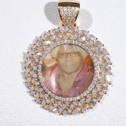 Large 3D Wheat Ear Custom Picture Pendant