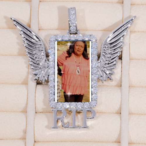 RIP WING 3D CUSTOM PICTURE PENDANT