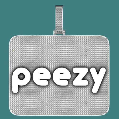 CUSTOM LETTER NECKLACE 3D BIG SQUARE
