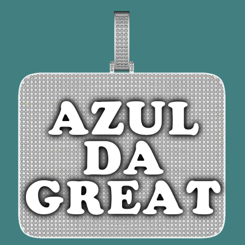 CUSTOM LETTER NECKLACE 3D BIG SQUARE