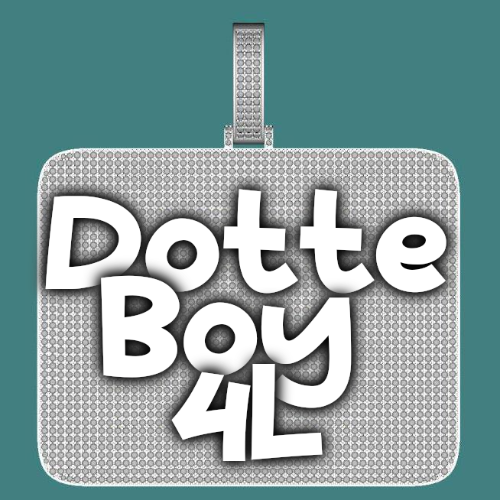 CUSTOM LETTER NECKLACE 3D BIG SQUARE