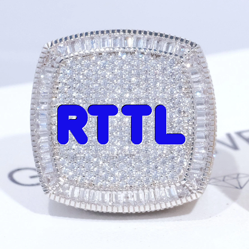 CUSTOM LETTER 3D ICED RING