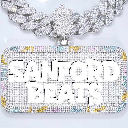 CUSTOM LETTER NECKLACE 3D COLORFUL SQUARE