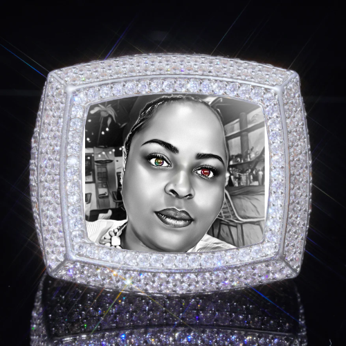 3D CUSTOM PICTURE ICED RING