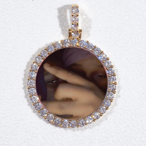 3D CIRCLE CUSTOM PICTURE PENDANT SMALL SIZE