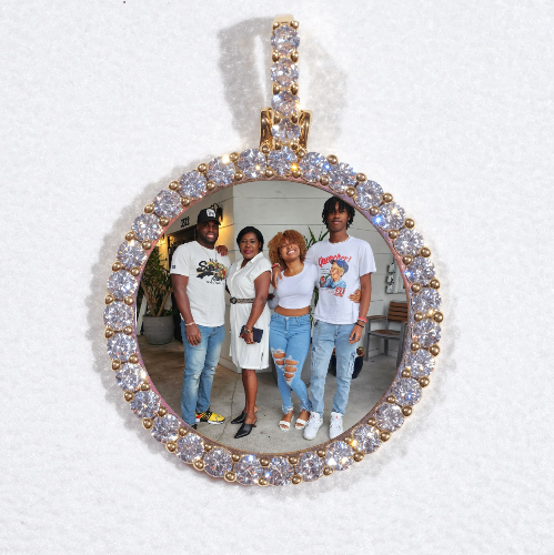 3D CIRCLE CUSTOM PICTURE PENDANT SMALL SIZE