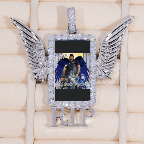 RIP WING 3D CUSTOM PICTURE PENDANT