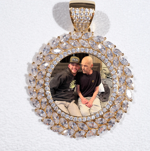 Large 3D Wheat Ear Custom Picture Pendant