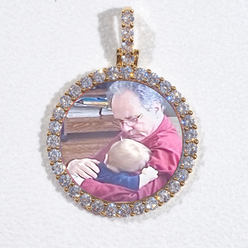 3D CIRCLE CUSTOM PICTURE PENDANT SMALL SIZE