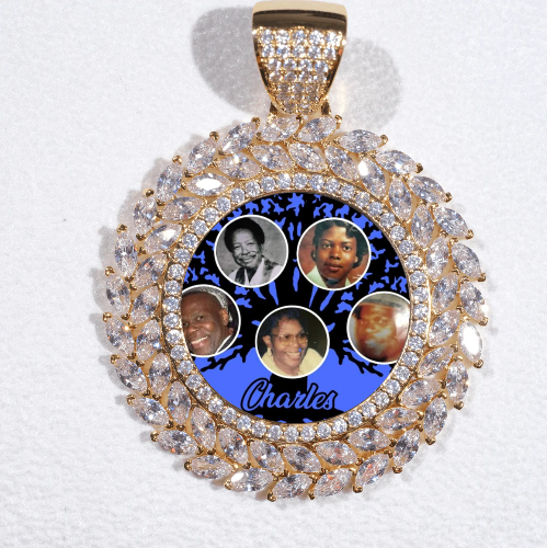 Large 3D Wheat Ear Custom Picture Pendant