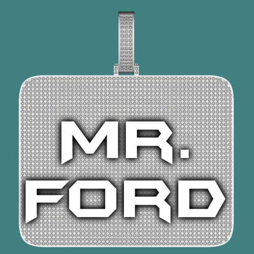 CUSTOM LETTER NECKLACE 3D BIG SQUARE