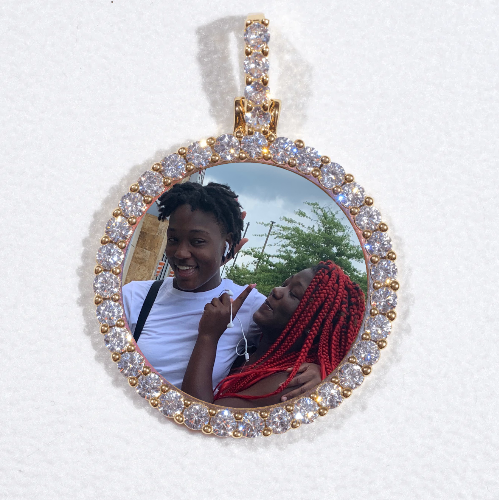3D CIRCLE CUSTOM PICTURE PENDANT SMALL SIZE