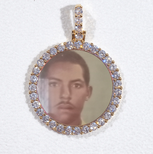 3D CIRCLE CUSTOM PICTURE PENDANT SMALL SIZE