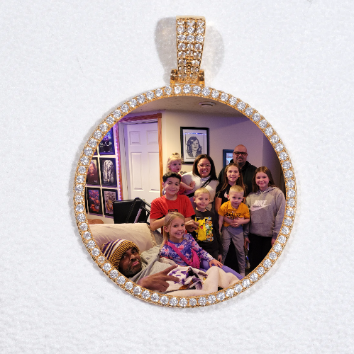 MEDIUM 3D CIRCLE CUSTOM PICTURE PENDANT