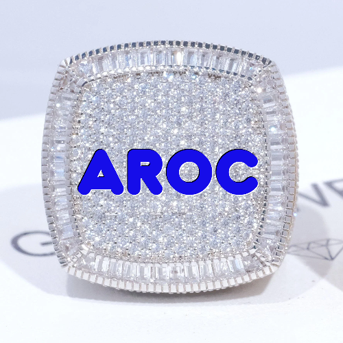 CUSTOM LETTER 3D ICED RING