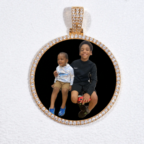 MEDIUM 3D CIRCLE CUSTOM PICTURE PENDANT