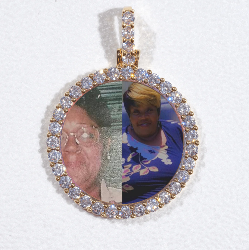 3D CIRCLE CUSTOM PICTURE PENDANT SMALL SIZE