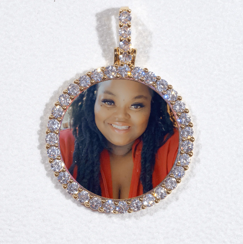 3D CIRCLE CUSTOM PICTURE PENDANT SMALL SIZE
