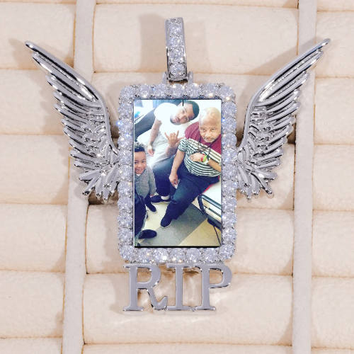 RIP WING 3D CUSTOM PICTURE PENDANT