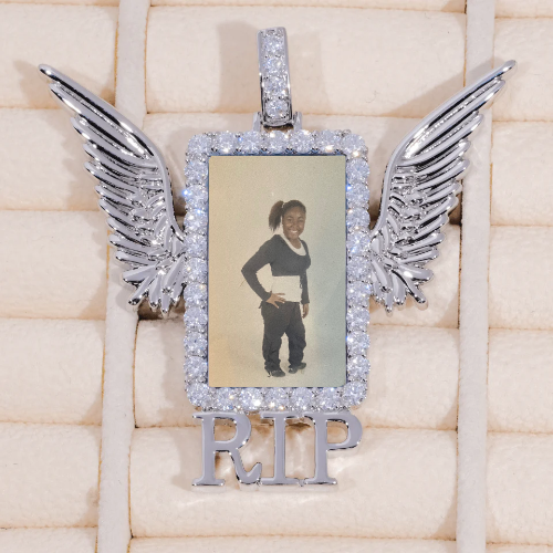 RIP WING 3D CUSTOM PICTURE PENDANT
