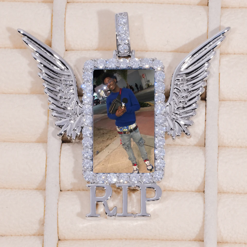 RIP WING 3D CUSTOM PICTURE PENDANT