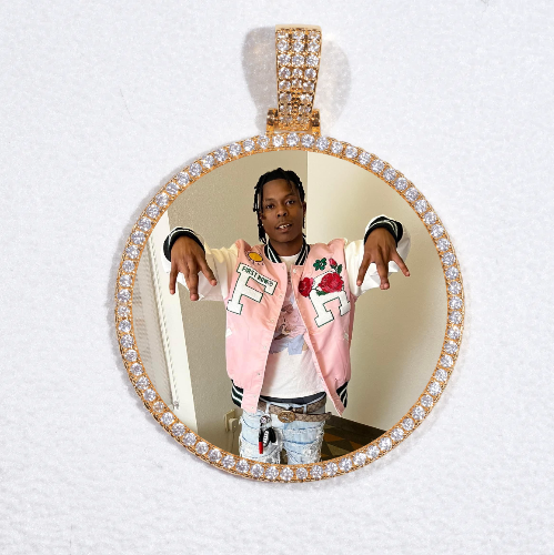 MEDIUM 3D CIRCLE CUSTOM PICTURE PENDANT