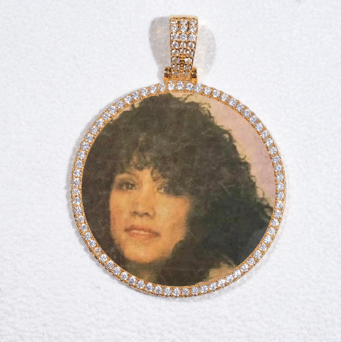 MEDIUM 3D CIRCLE CUSTOM PICTURE PENDANT