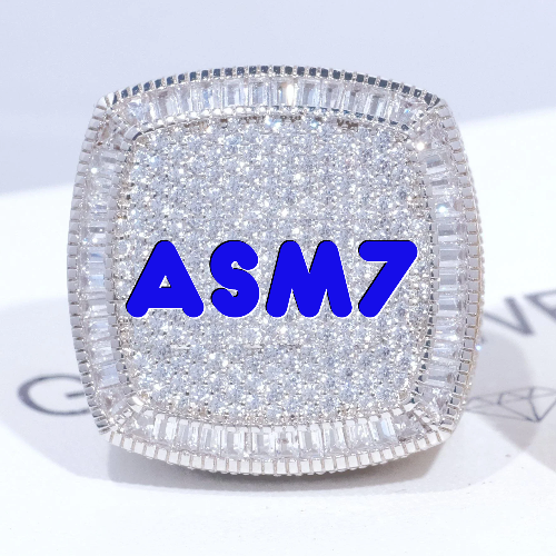 CUSTOM LETTER 3D ICED RING