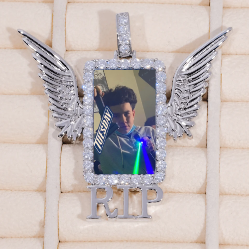 RIP WING 3D CUSTOM PICTURE PENDANT
